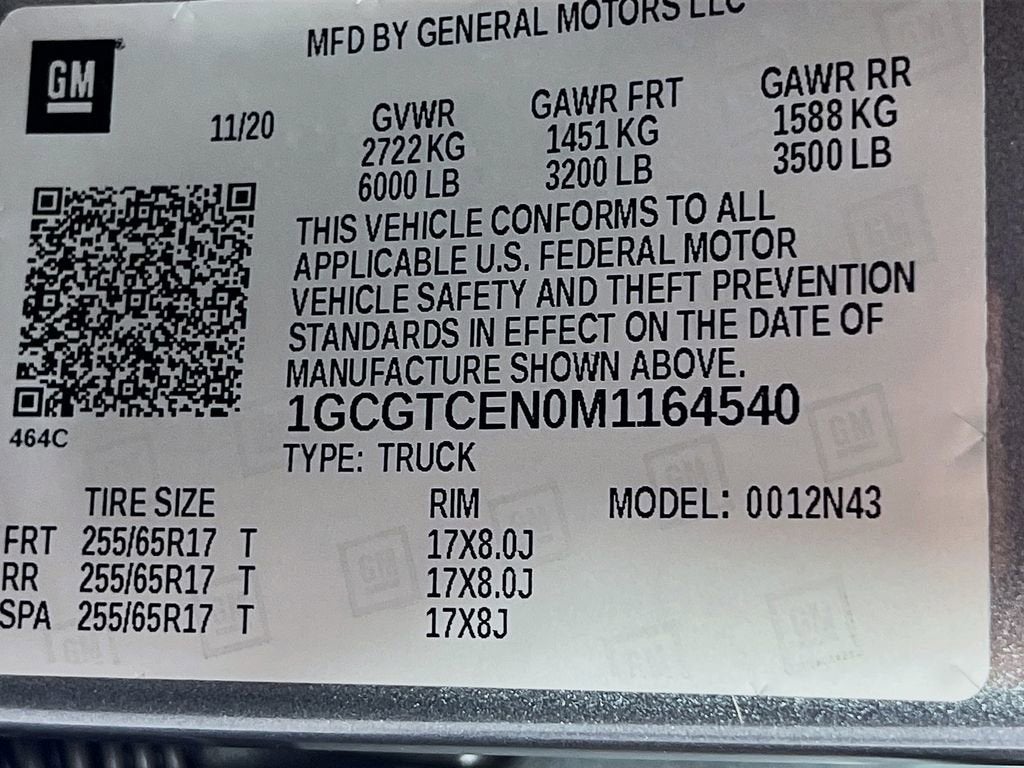 2021 Chevrolet Colorado 4WD LT