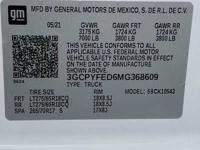 2021 Chevrolet Silverado 1500 LT Trail Boss